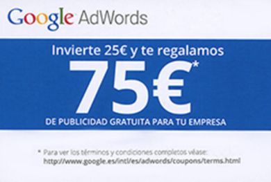 Cupones Google Adwords