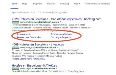 Extensiones de anuncios de Google Ads