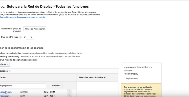 Cómo crear una campaña de anuncios de gmail