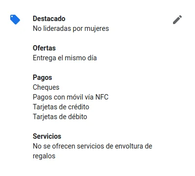 Google Mybusiness permitirá poner servicios y precios