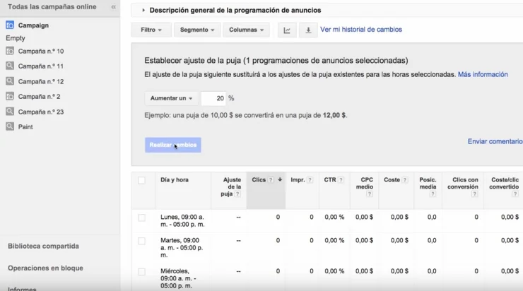Personalización de los anuncios
